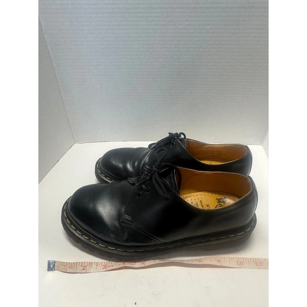 Dr. Martens 1461 Vintage Made in England Black Leather Oxford Shoes Mens 8